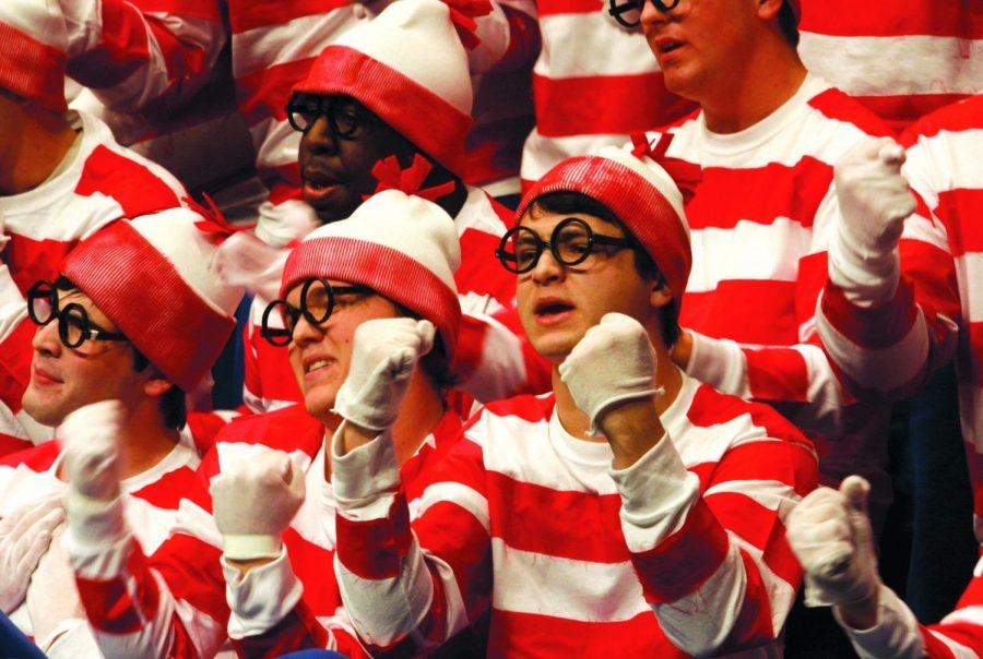 WHERES WALDO? - Members of Alpha Tau Omega dress as the character from Wheres Waldo? during their routine at the 2010 step sing competition.