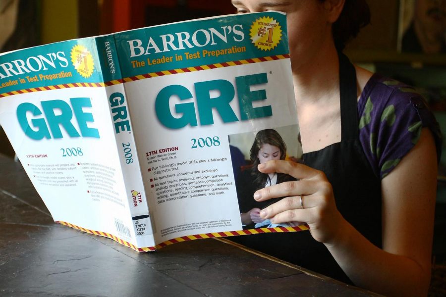 The Graduate Record Examination (GRE) is a common test that many college students take before applying for graduate school to advance their careers.
