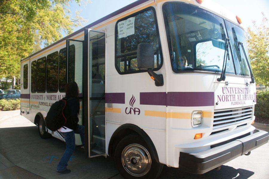 UNA is in the process of buying two new 44-passenger buses for
student use. Officials said the new buses will replace current
buses, which will continue shuttle routes on campus.

