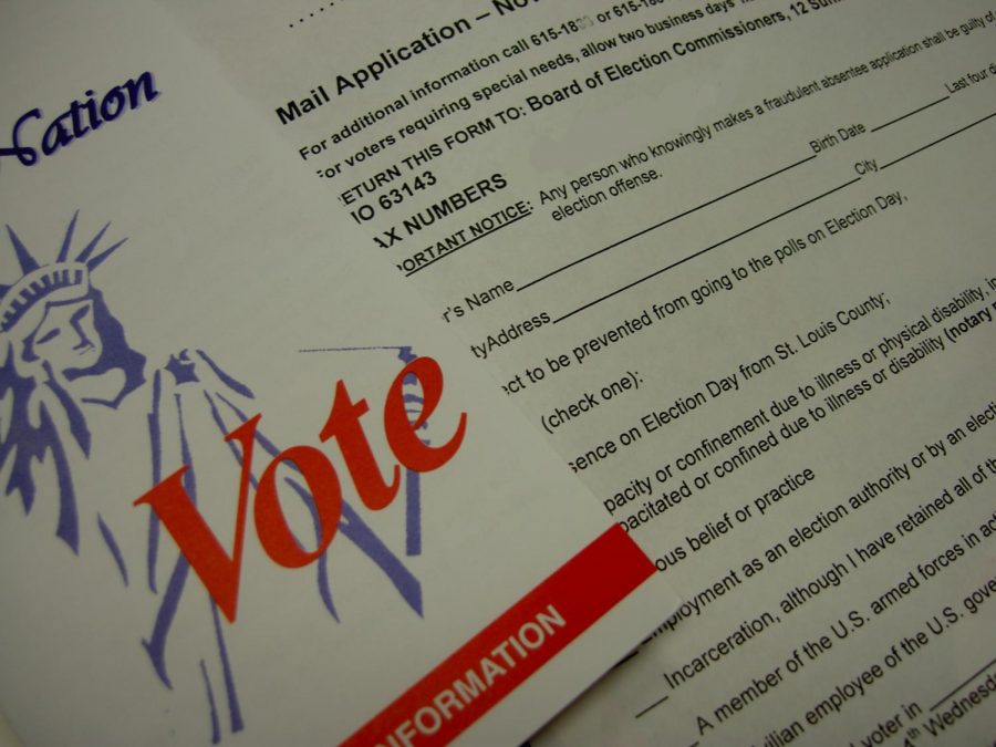 Many college students who live away from home can use absentee
ballots to vote for elections in their hometown.
