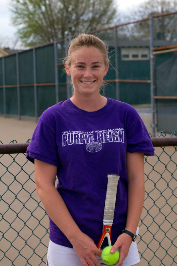 Victoria Rees has been a key player on the tennis team throughout her career and looks to continue her success this season.
