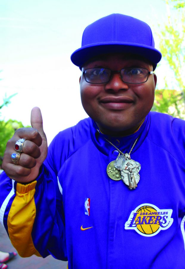Lions fan Delmar Williams can be seen at the UNA games and around Florence sporting his purple and gold. 
