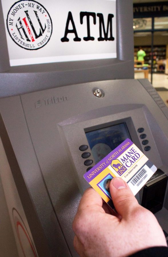 Pending agreement finalization, Listerhill Credit Union will provide debit card services via the UNA Mane Card to students with valid checking accounts through the credit union.
