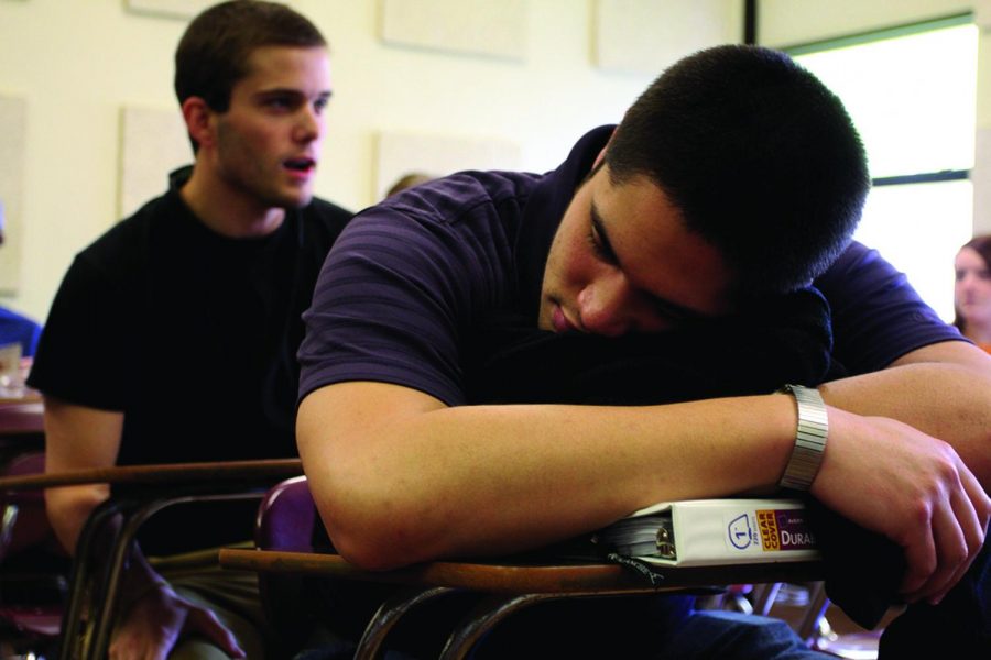 Drifting off to sleep is a common struggle for students who feel disengaged in class.
