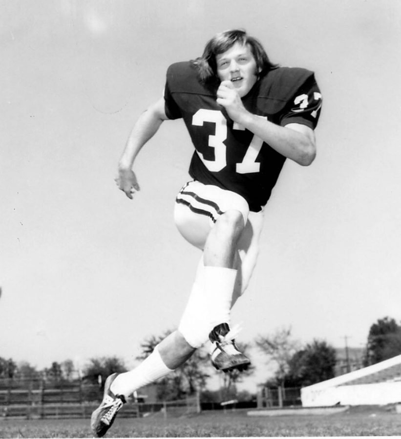 Wallace poses for his individual photo during his career at Mississippi State University.