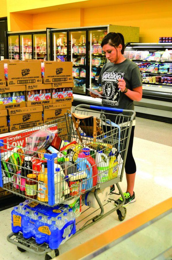 Tiffany Rawlings takes advantage of the tax-free weekend at Wal-Mart. Feb. 21 through 23 marked the third severe weather tax-free weekend since the April 27, 2011 tornadoes.