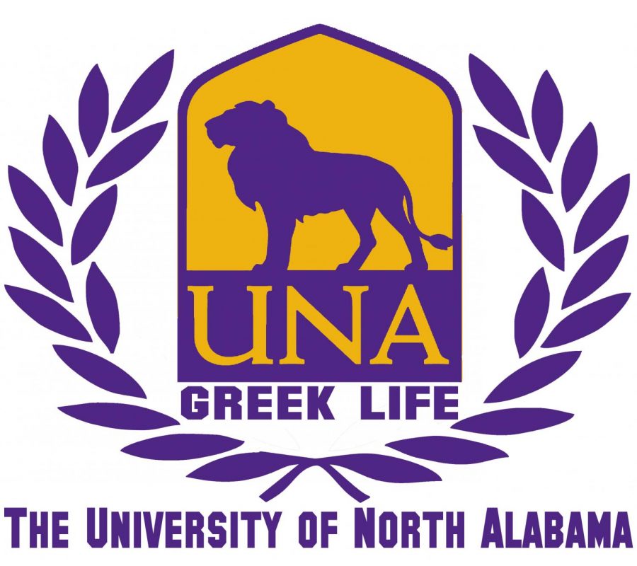 The new logo for Greek Life at UNA, designed earlier this year, will be visible at various events during Greek Week between April 7 and 12.
