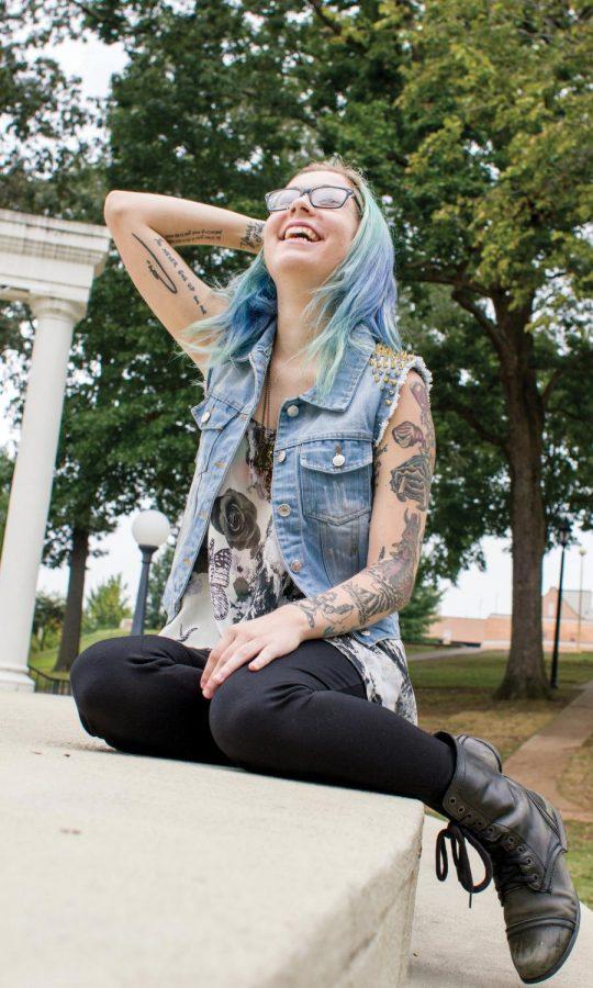 Allison Lawrence is having a difficult time finding a job due to her body modifications. She has tattoos over a vast majority of her body and has dyed her hair blue.