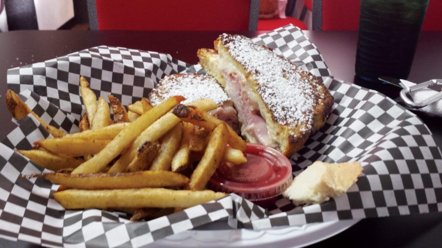 Student writer Anna Brown enjoyed a Monte Cristo sandwich at Poplar South Deli and Cafe.