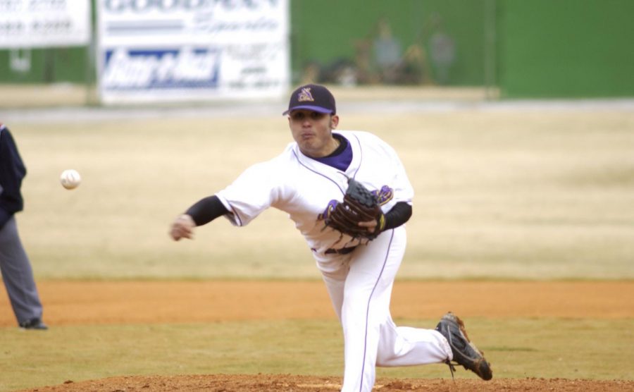 San Francisco Giant’s player Sergio Romo played at UNA in 2004 and is trying to win his third World Series.