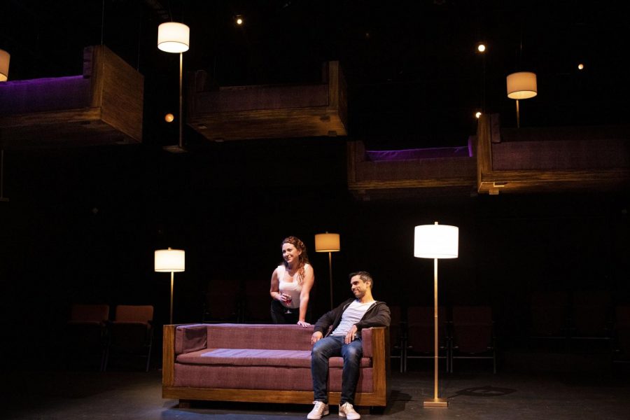 Real-life couple. Keelie Sheridan and Jorge Luna, take on two-hander play, “Constellations” by Nick Payne, at the George S. Lindsey Theatre.