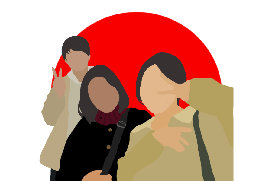 japanese students florala graphic