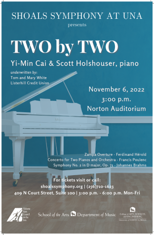 Shoals Symphony Orchestra to Perform With Two Grand Pianos at Norton Auditorium