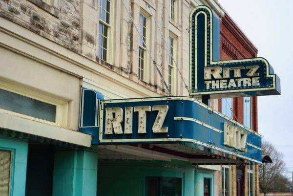 The sign to the Ritz Theatre.