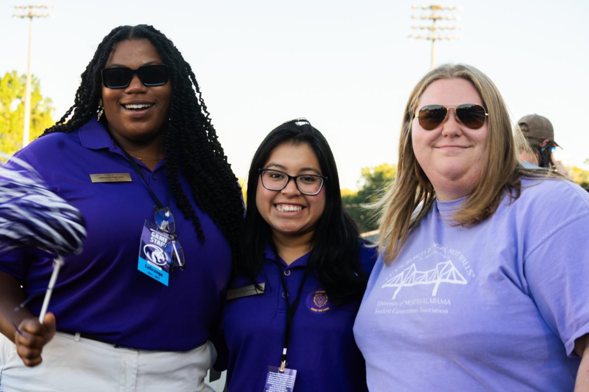 Former and LaGrange students sport their UNA colors.